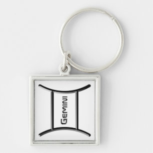 GEMINI, Abstract Design of the Zodiac Sign, Schlüsselanhänger
