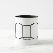 GEMINI, Abstract Design of the Zodiac Sign, Tasse (Zentrum)
