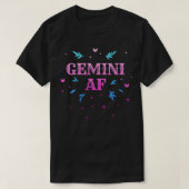 Gemini AF Pink Gemini Zodiac Sign Horoscope Birth T-Shirt (Design vorne)