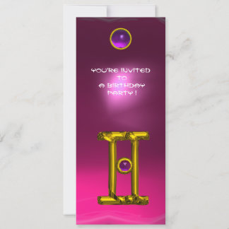 GEMINI ALEXANDRITE, Amethyst, hellgelb, rosa Einladung