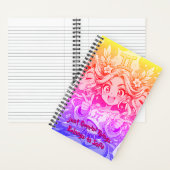 Gemini Anime Galaxy Chic Spiral Notebook Notizblock (Innen)