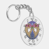 Gemini & Aquarius BFF Keychain Gift Schlüsselanhänger (Vorderseite links)