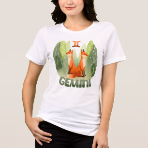 Gemini Astrologie Geburtszeichen zodiac fox Zwilli Tri-Blend Shirt