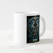 Gemini-Astrologie Jumbo-Tasse (Vorderseite Rechts)
