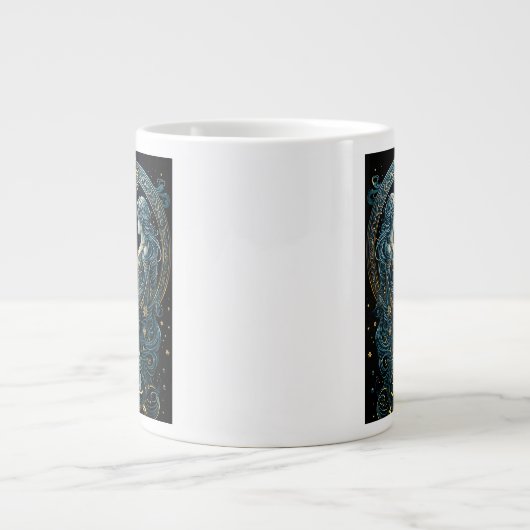 Gemini-Astrologie Jumbo-Tasse (Vorderseite)