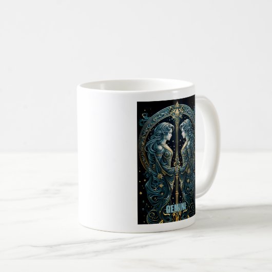 Gemini-Astrologie Kaffeetasse (VorderseiteRechts)