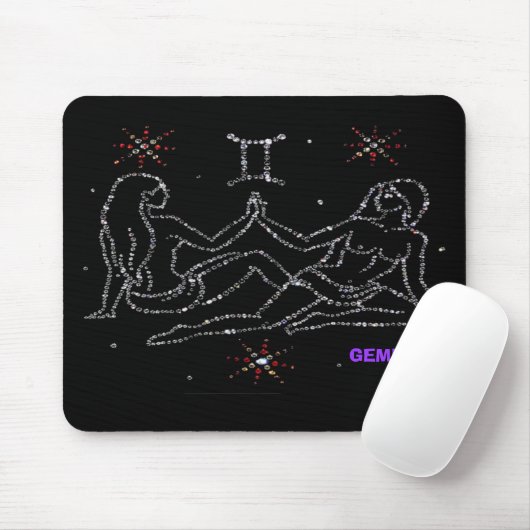 Gemini Astrologie Mousepad (Mit Mouse)