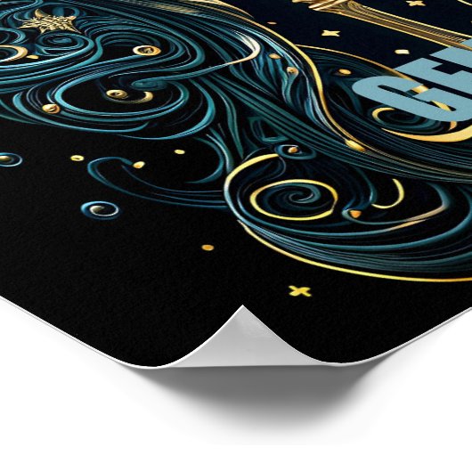 Gemini-Astrologie Poster (Ecke)