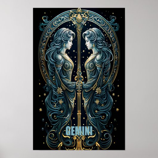 Gemini-Astrologie Poster (Vorne)
