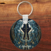 Gemini-Astrologie Schlüsselanhänger (Vorderseite)