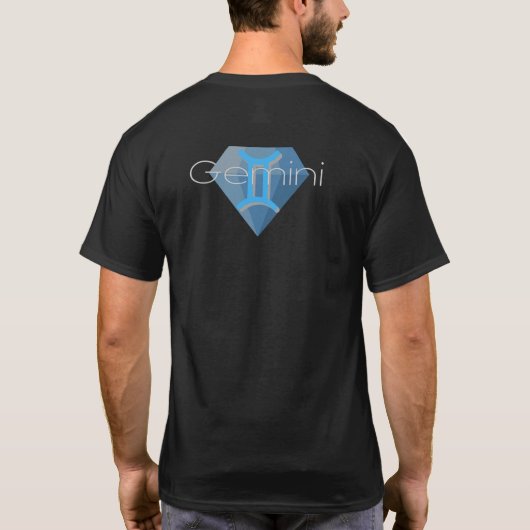 Gemini Astrologie Signature T - Shirt (Rückseite)