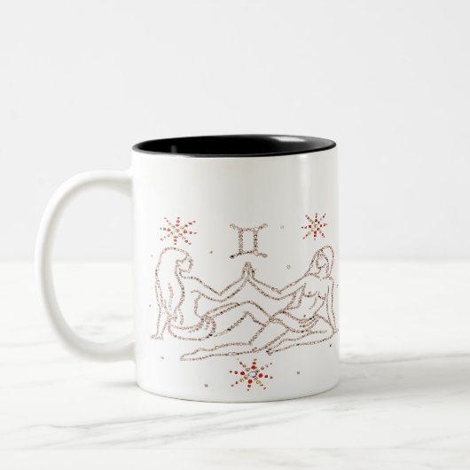 Gemini Astrologie-Tasse Zweifarbige Tasse (Links)