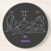 Gemini Astrologie Untersetzer (Vorne)