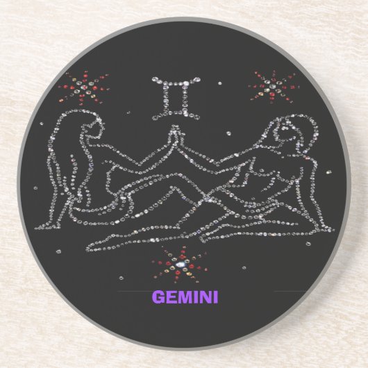 Gemini Astrologie Untersetzer (Vorne)