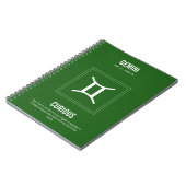 Gemini Astrologie-Zeichen Notizblock (Linke Seite)