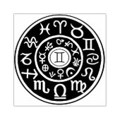 Gemini Astrologische Himmelsdesign-Briefmarke Gummistempel (Prägung)