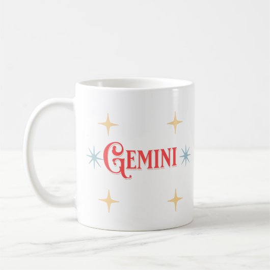 Gemini astrologische Tasse (Links)