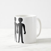 Gemini Astrologisches Symbol Zeichen 1 Kaffeetasse (VorderseiteRechts)
