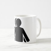 Gemini Astrologisches Symbol Zeichen 3 Kaffeetasse (VorderseiteRechts)