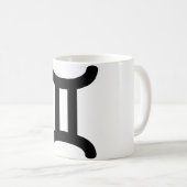 Gemini Astrologisches Symbol Zeichen 6 Kaffeetasse (VorderseiteRechts)