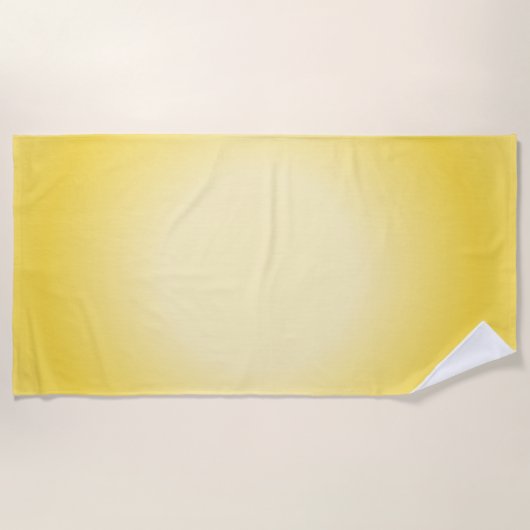 Gemini Aura Gradient, Gemini Zodiac, Gelbe Aura Strandtuch (Vorderseite)