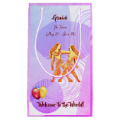 Gemini Baby (21. Mai - 20. Juni) Die Zwillinge Kleine Geschenktüte (Vorderseite)