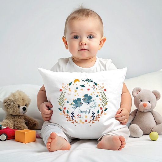 Gemini Baby Zodiac Kinderzimmer Kissen