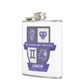 Gemini Birthday Crest™ for June 1-21 Flachmann (Links)