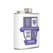 Gemini Birthday Crest™ for June 1-21 Flachmann (Rechts)