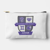 Gemini Birthday Crest™ for June 1-21 Zubehörtasche (Vorderseite)