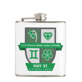 Gemini Birthday Crest™ for May 21-31 Flachmann