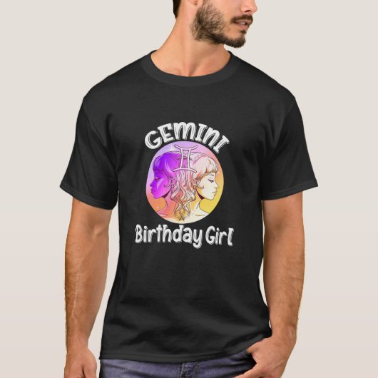 GEMINI BIRTHDAY GIRL T-Shirt (Vorderseite)