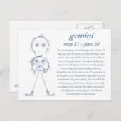 Gemini [ - BitchScope - ] Postkarte (Vorne/Hinten)