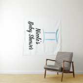 Gemini Blue Astrologie Zodiac Signature Party Hint Wandteppich (Beispiel (Horizontal))