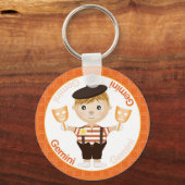 Gemini Boy Character Schlüsselanhänger (Vorderseite)