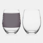 Gemini Bunnies Cuddles - Zodiac Harmony Weinglas Ohne Stiel (Links)