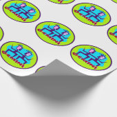 Gemini Cartoon Zodiac Astrologie Design Geschenkpapier (Ecke)