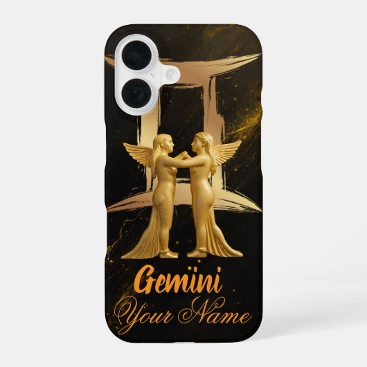 Gemini Case-Mate Barely There iPhone 16 Hülle (Rückseite)