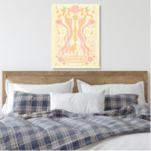 Gemini Celestial Zodiac Pastel Dreams Mauer Leinwanddruck (Insitu (Schlafzimmer))