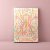 Gemini Celestial Zodiac Pastel Dreams Mauer Leinwanddruck