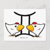 Gemini Chickens Postkarte (Vorderseite)