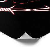 Gemini Constellation Gothic Dark Celestial Art Poster (Ecke)