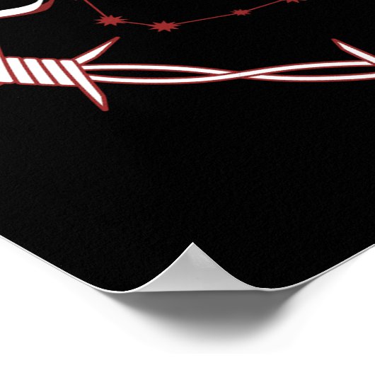 Gemini Constellation Gothic Dark Celestial Art Poster (Ecke)