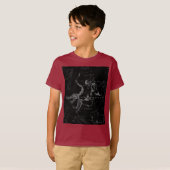 Gemini Constellation Hevelius 1690 auf Schwarz T-Shirt (Vorne ganz)