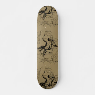 Gemini Constellation Hevelius 1690 Gravieren Skateboard
