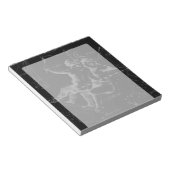 Gemini Constellation Karte Hevelius 1690 auf Schwa Notizblock (angewinkelt)