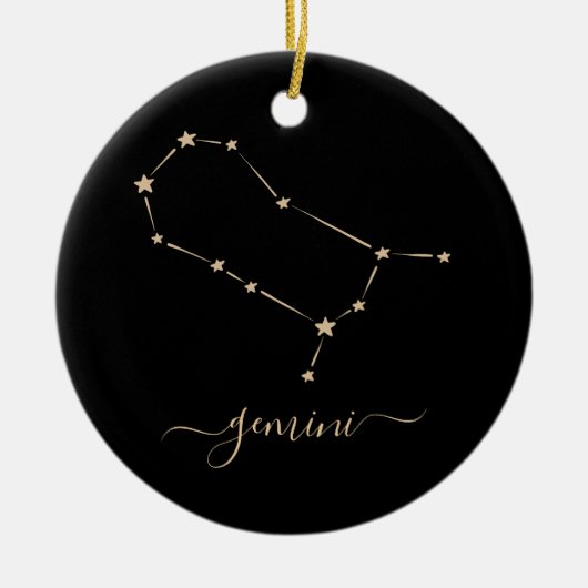 Gemini Constellation Keramik Ornament (Vorne)