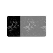 Gemini Constellation Map Gravur von Hevelius Adressaufkleber (Vorne)