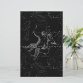 Gemini Constellation Map Gravur von Hevelius Briefpapier (Stehend Vorderseite)