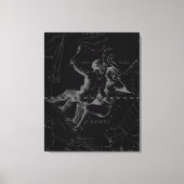Gemini Constellation Map Gravur von Hevelius Leinwanddruck (Vorderseite)